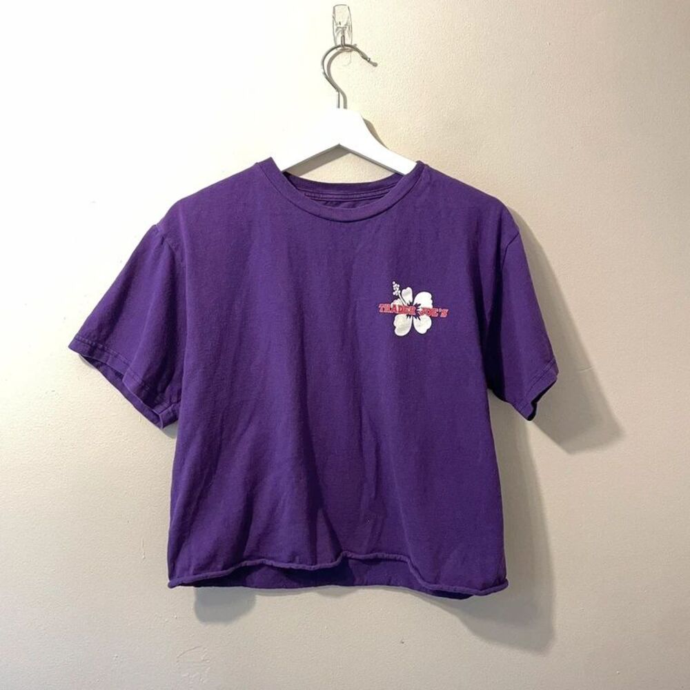 Trader Joe’s Raw Hem Purple Tshirt